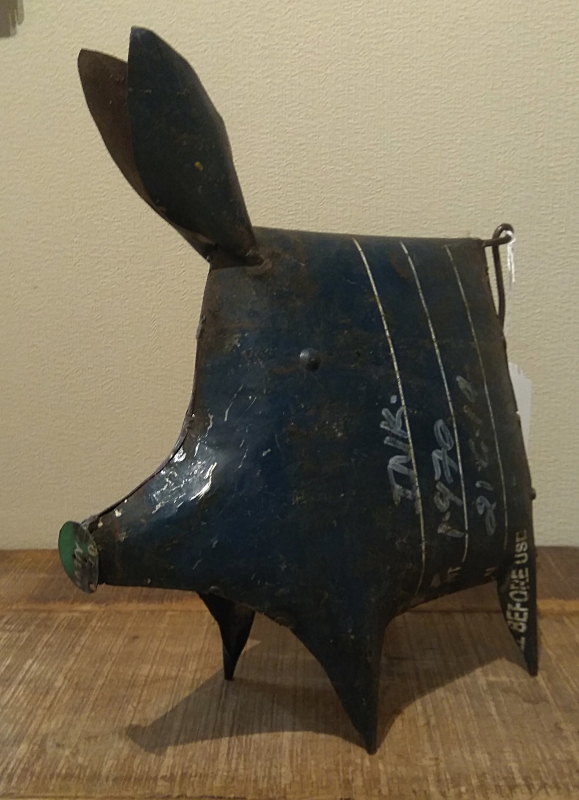 Varken van gerecycled blik