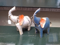 Olifant van gerecycled blik