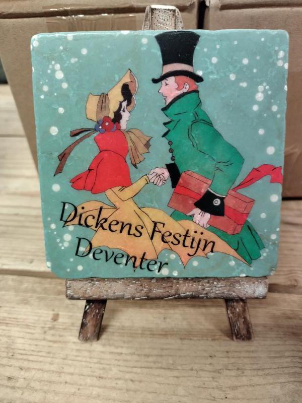 Decoratieve tegel Dickens Festijn