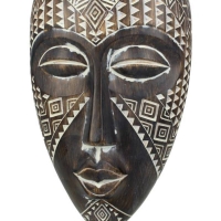 Ornament Masker Zwart/Bruin