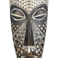 Ornament Masker Bruin Ovaal