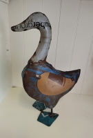 Eend van gerecycled blik