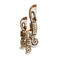 Zeepaardje hout en touw - s