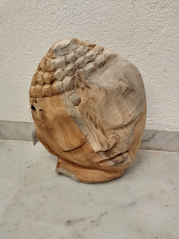Hard houten Boeddha hoofd