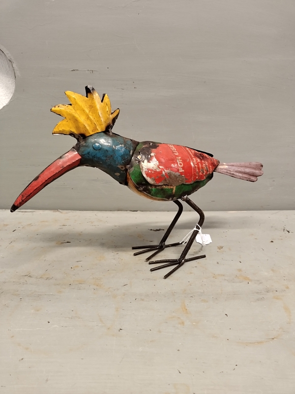 Hopvogel van gerecycled blik - 1