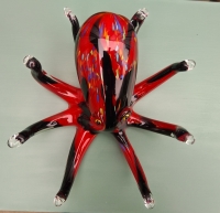 Murano style glazen octopus