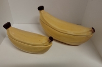 Opbergdoos met deksel banaan - M