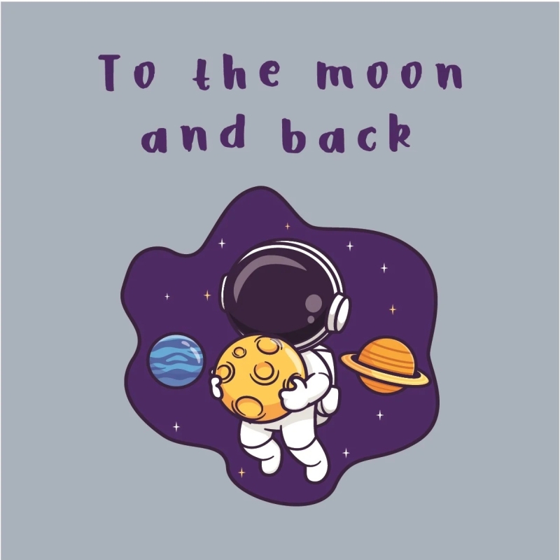 Tegeltje to the moon