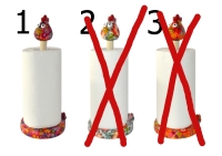 Pomme pidou keukenrolhouder kip Matilda