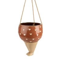 Plantenhanger dikke dame