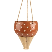 Plantenhanger dikke dame