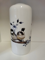 Cilinder vaas bosvogels - Delfts Blauw