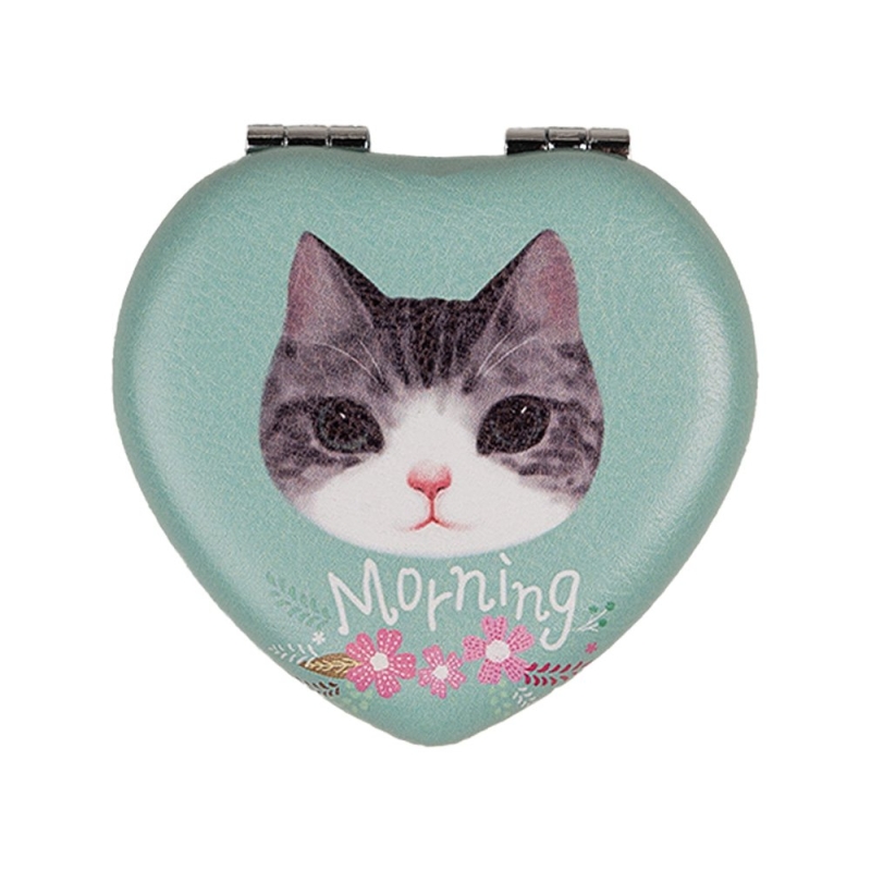 Handspiegeltje poes hart