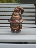 Beeld steampunk kabouter - 1