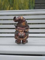 Beeld steampunk kabouter - 2