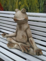 Beeld yoga kikker XL