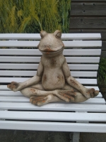 Beeld yoga kikker XL