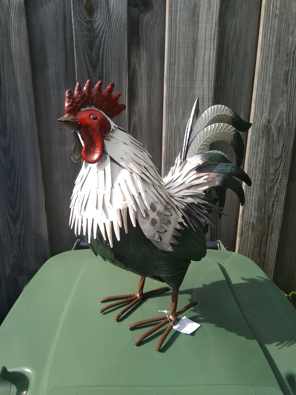 Metalen bonte haan groen