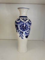 Slank vaasje bloemenpracht  - Delfts Blauw