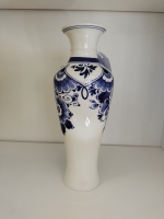 Slank vaasje bloemenpracht  - Delfts Blauw