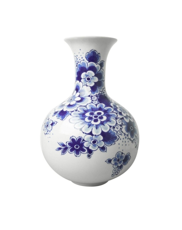 Buikvaasje bloemen - Delfts Blauw