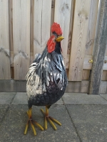 Metalen decoratie hen groot