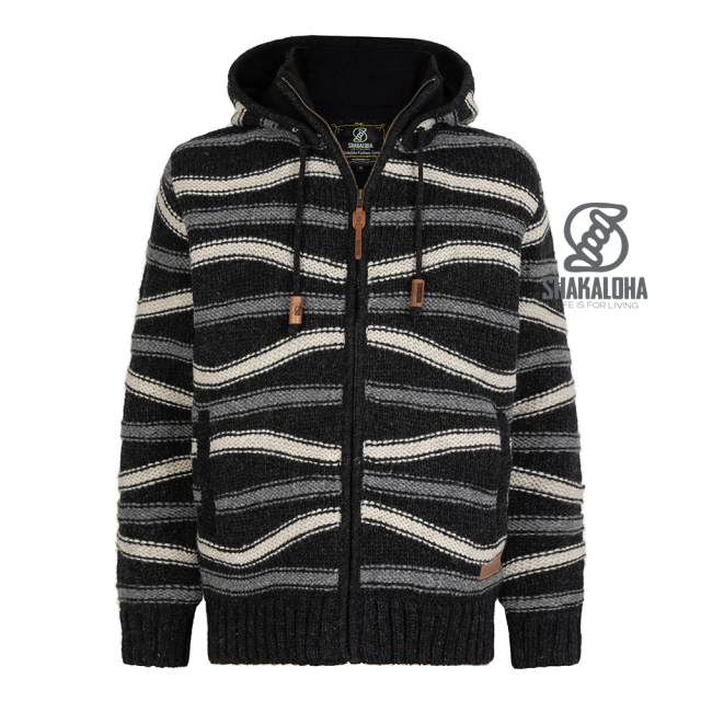 Shakaloha vest Luma antraciet met afritsbare capuchon