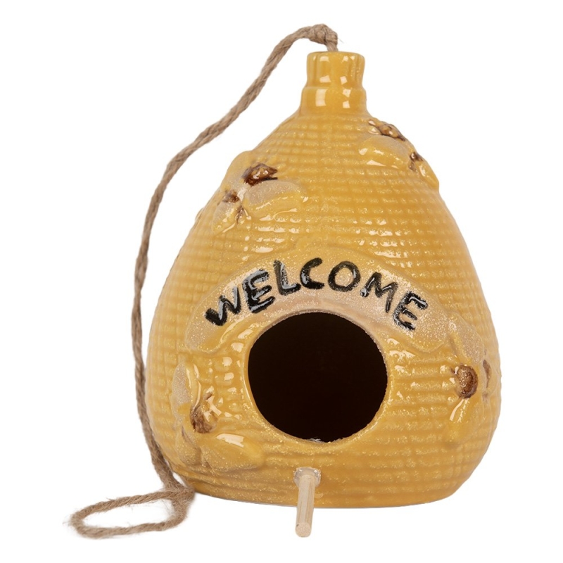 Decoratie vogelhuisje bijenkorf