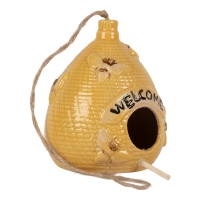 Decoratie vogelhuisje bijenkorf