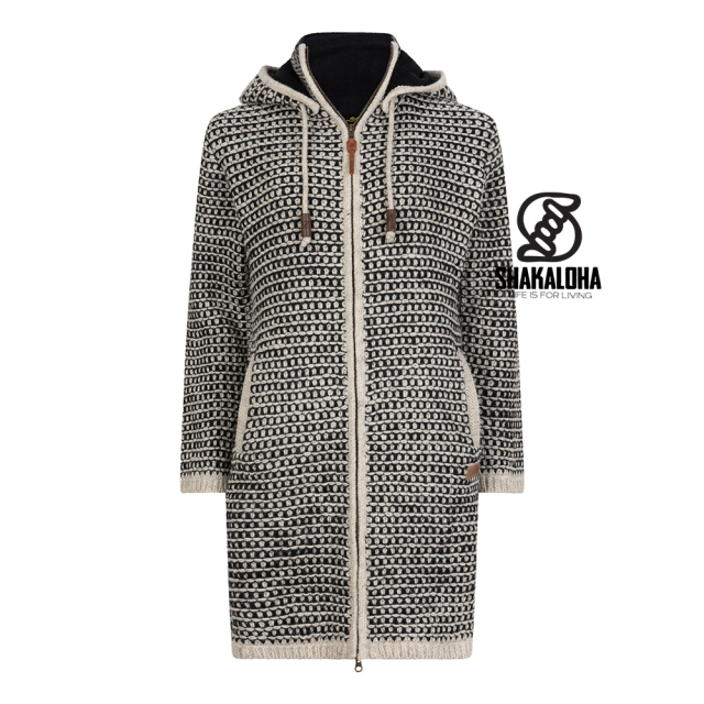 Shakaloha vest Anzio Black/white ziphood