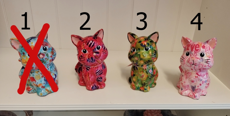 Pomme pidou spaarpot kat Tilly