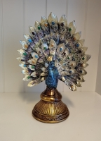 Beeld decoratieve pauw