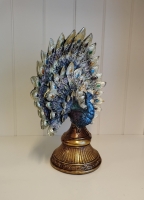 Beeld decoratieve pauw