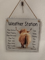 Wanddecoratie tegel weerstation