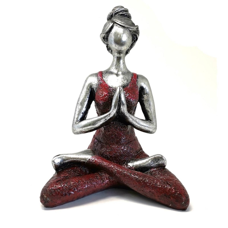 Beeld dame figuur yoga bordeaux