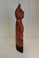 Handgesneden yoga kat - lotushouding