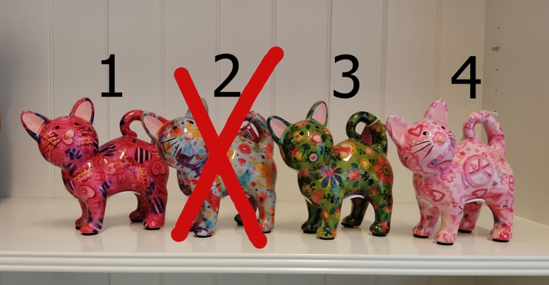 Pomme pidou spaarpot kat Ellie