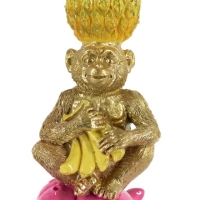 Kaarsenstandaard nijlpaard en aap