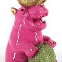 Kaarsenstandaard nijlpaard en aap