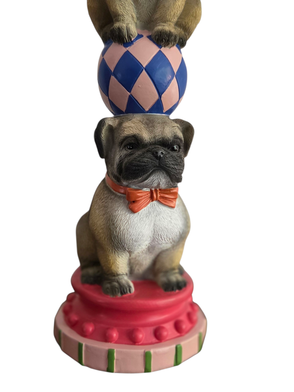 Kaarsenstandaard circus pugs