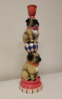 Kaarsenstandaard circus pugs