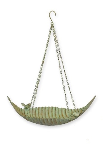 Vogelbadje hangend voerbakje bladvorm - M