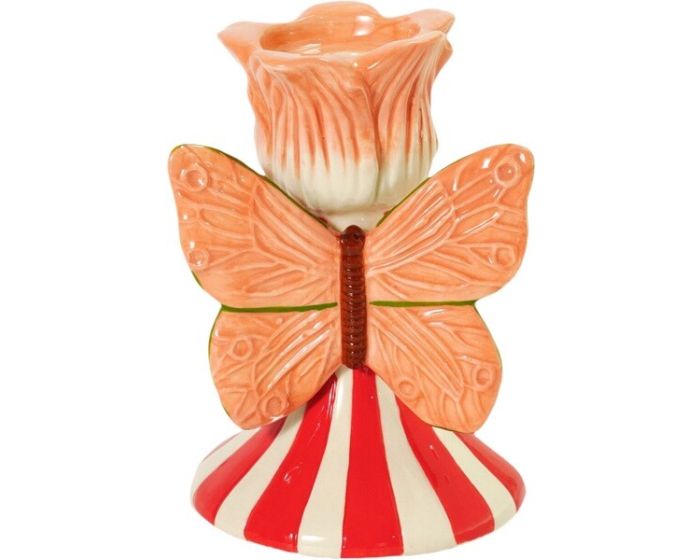 Kaarsenstandaard bloem vlinder