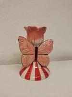 Kaarsenstandaard bloem vlinder