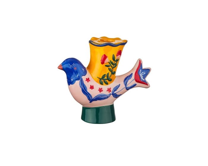 Aardewerk kaarsenstandaard emberbeak