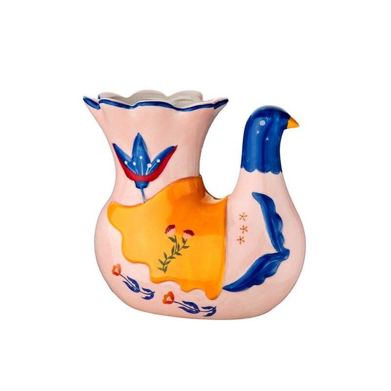 Aardewerk vaas sunwing