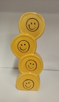 Aardewerk vaas stacked smiley