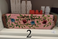 Houten steenmal met beschildering