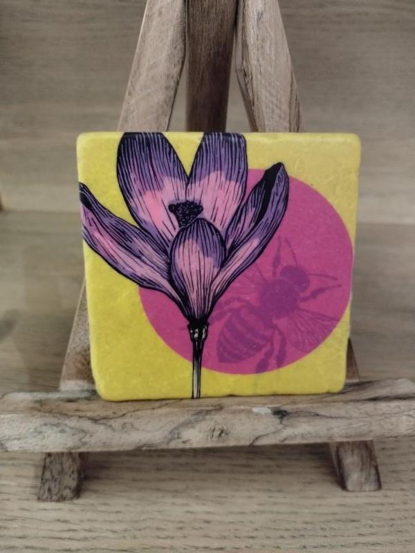 Decoratieve tegel krokus