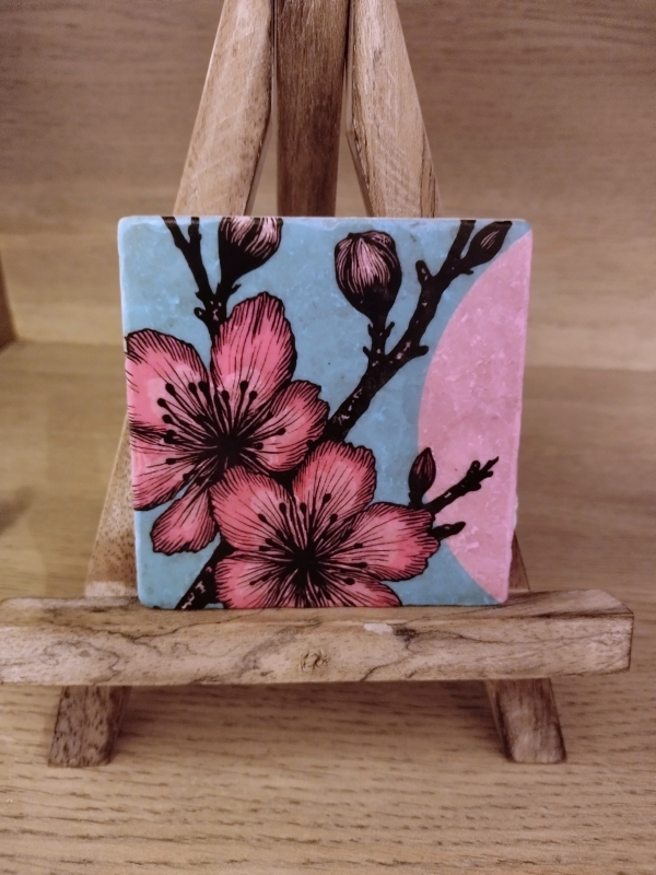 Decoratieve tegel kersenbloem